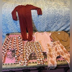 LOT of 6 KATE QUINN plus pieces baby girl sz 3-18 months